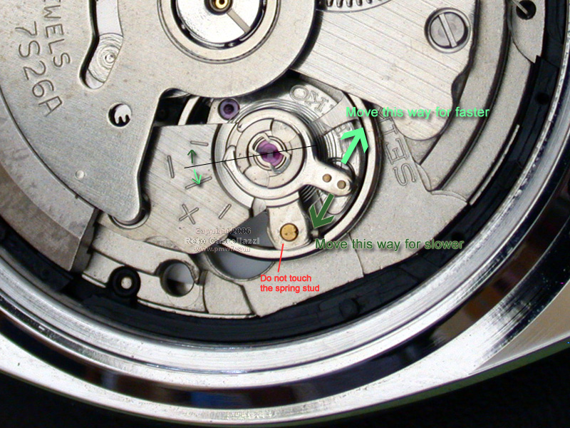 Total 56+ imagen how to regulate seiko 7s26 movement