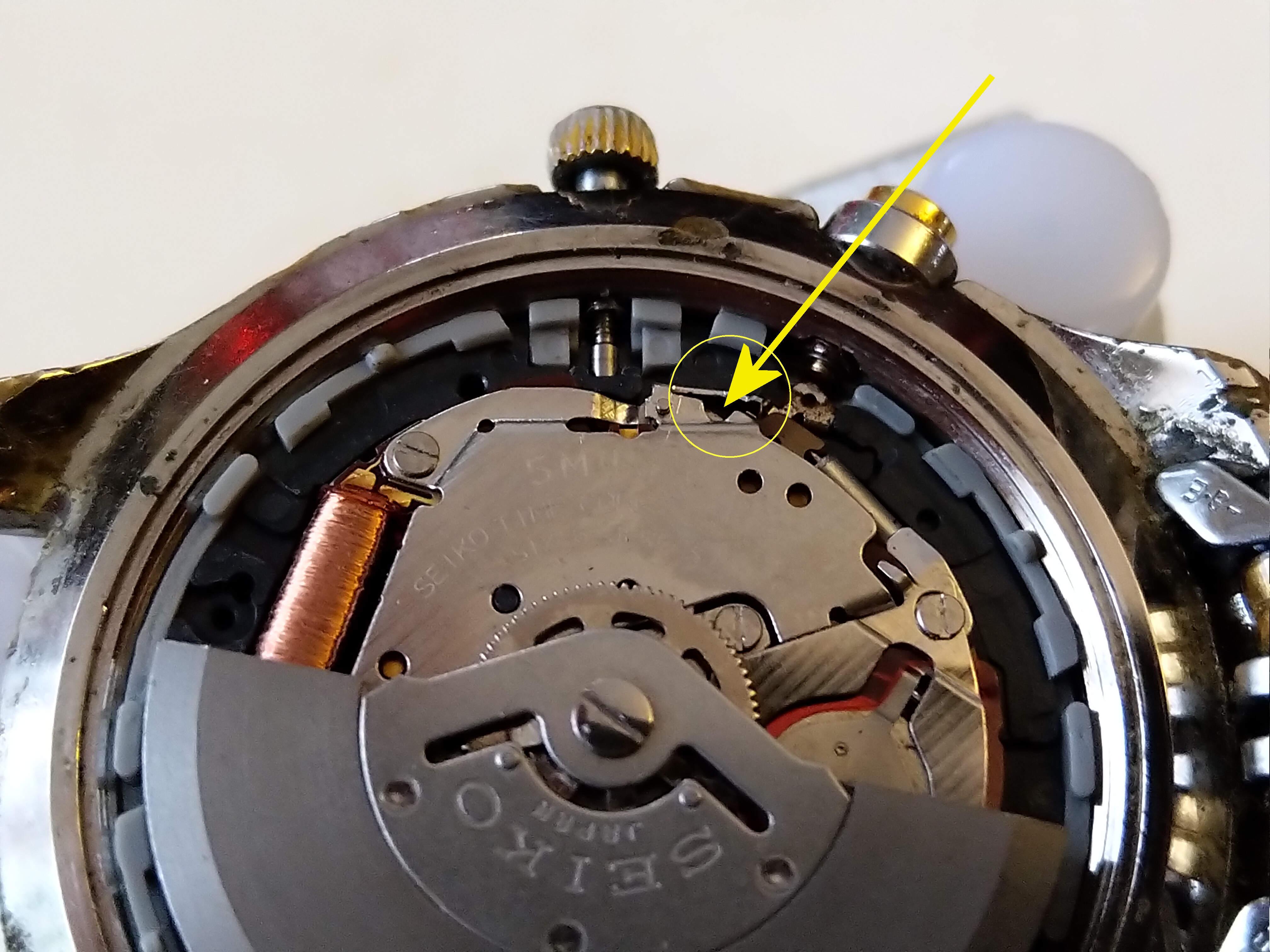 Problem with Seiko Kinetic 5M42-0C99/Hattori YT57 Movement - Chat About  Watches & The Industry Here - Watch Repair Talk