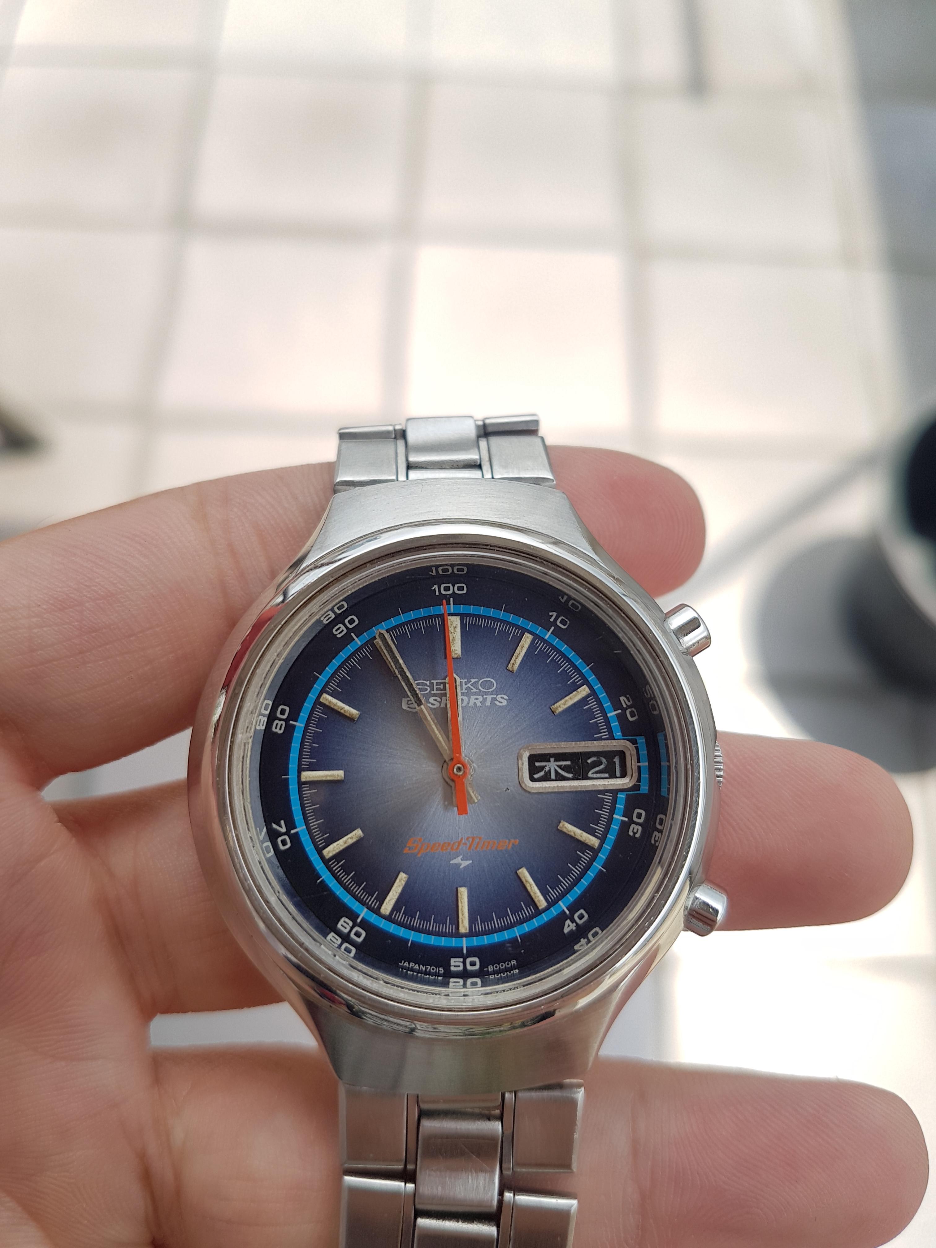 My seiko speedtimer 7015 keeps stopping when the chronograph activated but  runs smoothly wheh chronograph off - Fault Finding / Fault Diagnosis -  Watch Repair Talk