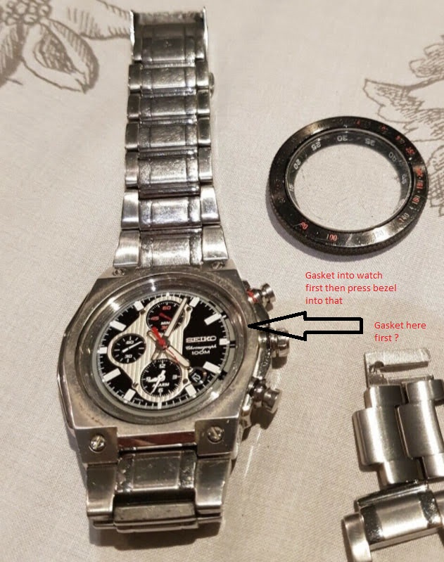 Seiko 7T62-0KB0 bezel mounted glass refit help required. - Watch Repairs  Help & Advice - Watch Repair Talk