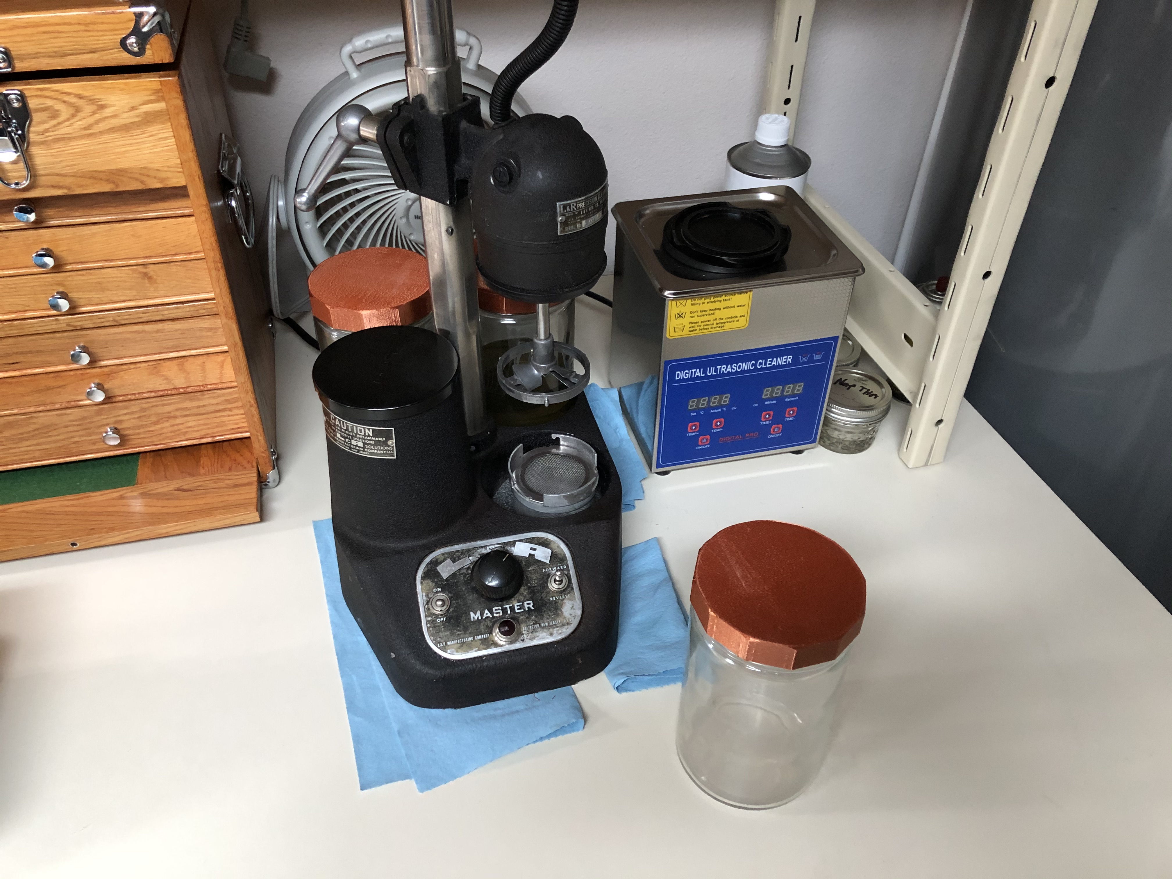 Ultrasonic Watch Cleaning Setup – 3 Jar Method with L&R Cleaner
