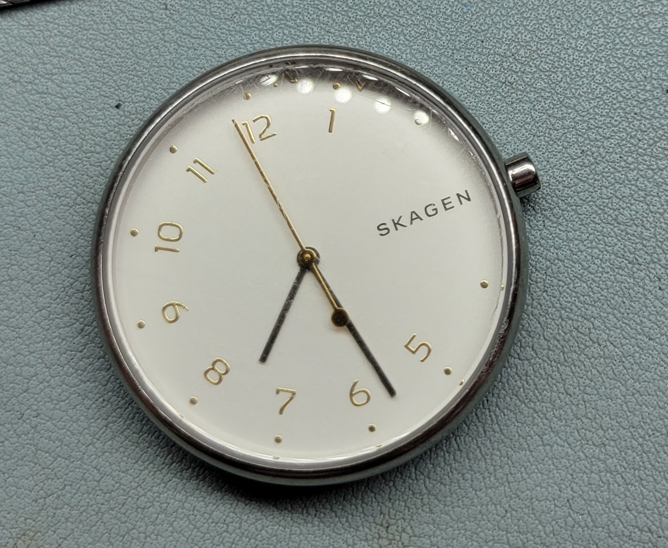 Skagen dial and crystal repair.this looks challenging Watch Repairs Help Advice Watch Repair Talk