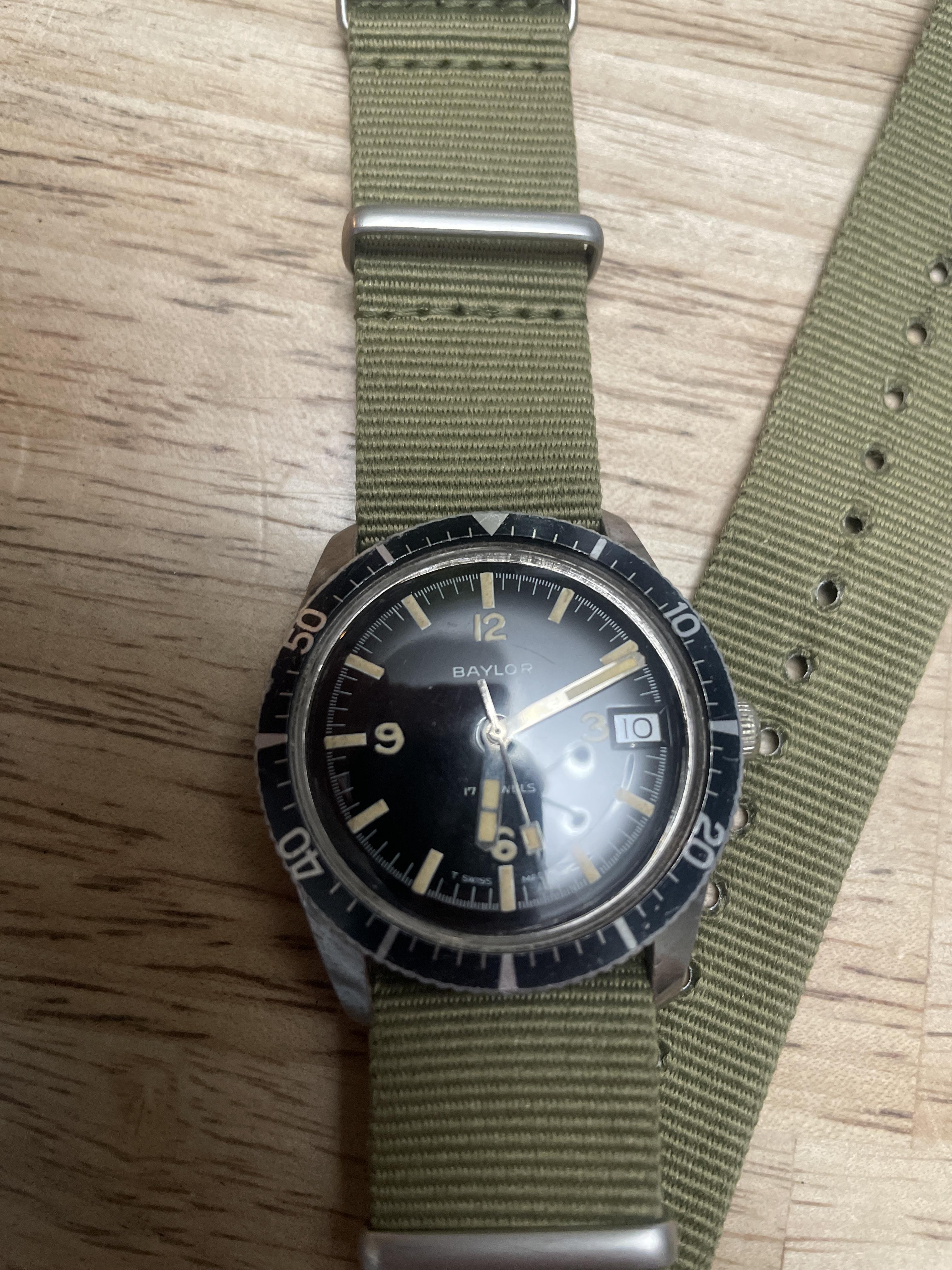 Baylor Dive watch 60’s AS1803 - Watch Repairs Help & Advice - Watch ...