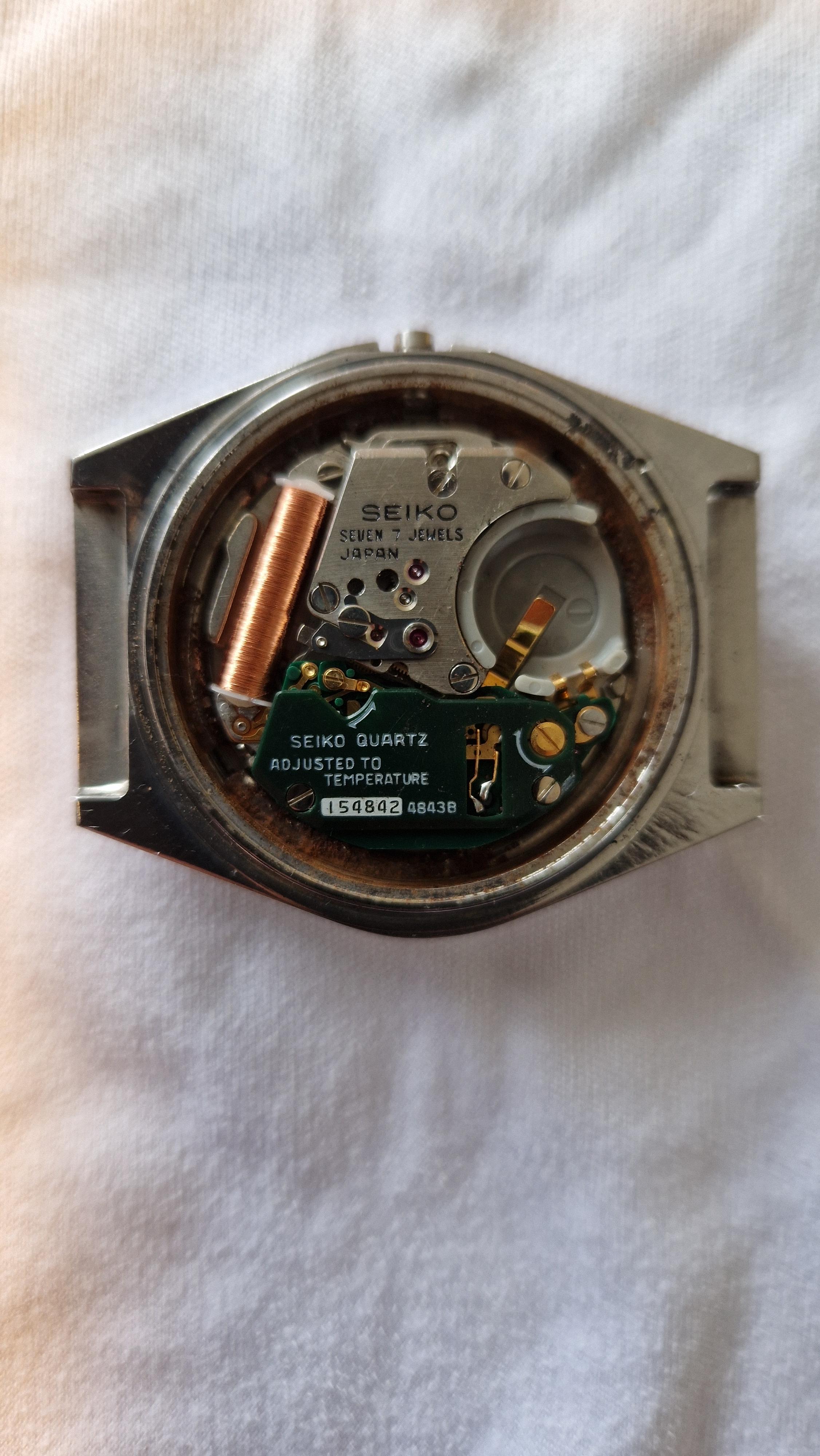 Seiko 4843-8100 movement/dial removal - Watch Repairs Help & Advice - Watch  Repair Talk
