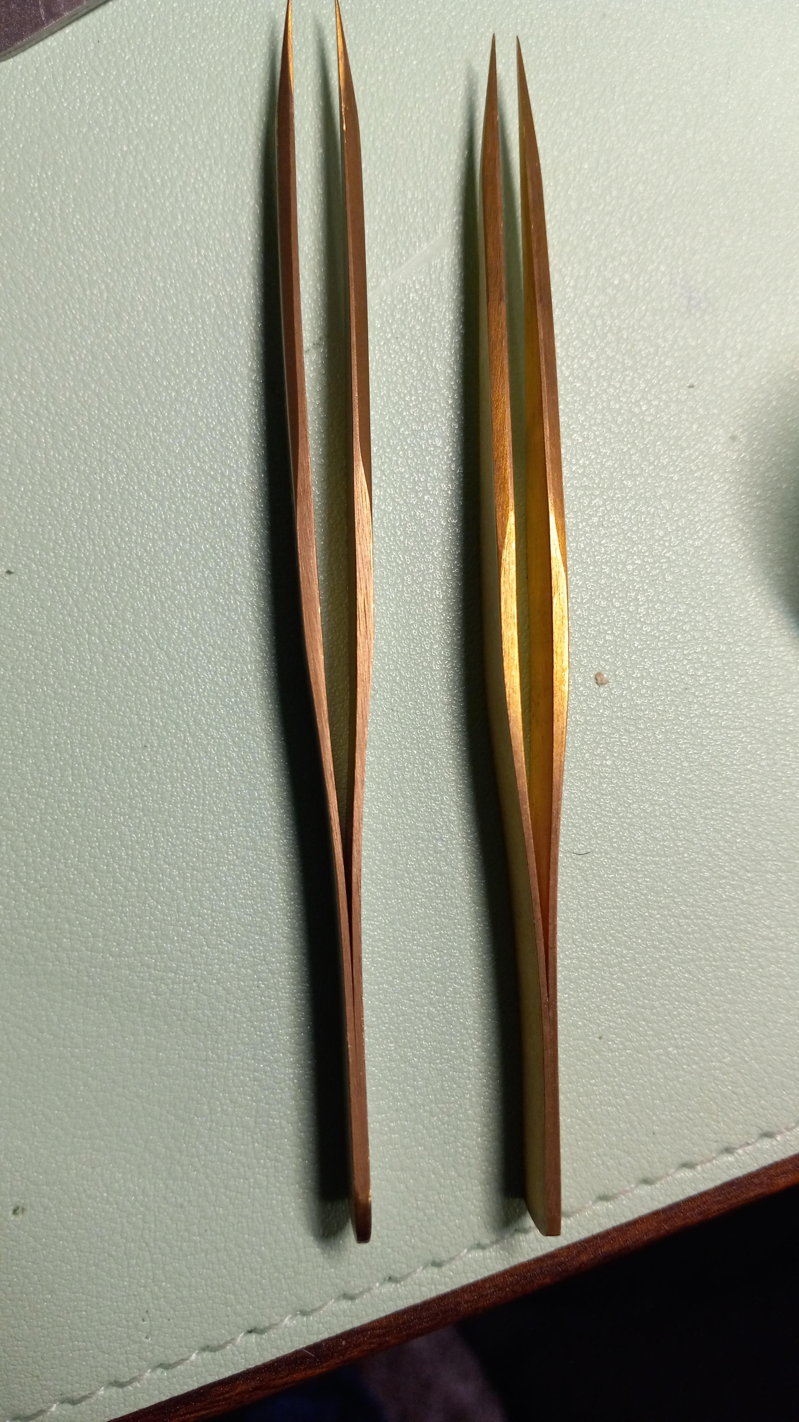 Antimagnetic Brass Tweezers Watchmakers Repair Tool #AA