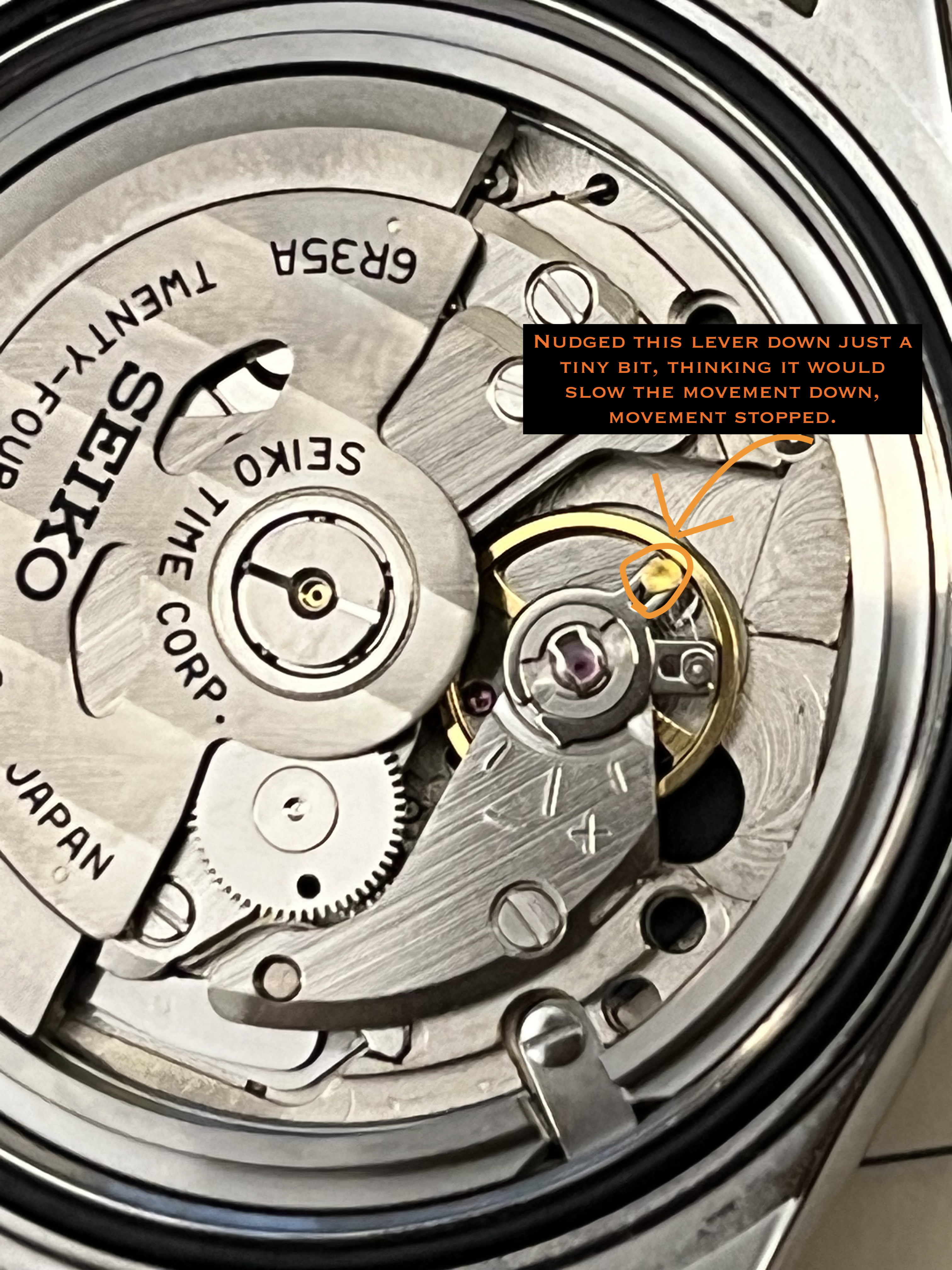 Messed up a Seiko 6R35 Regulation–Movement Stopped - Your Current Projects  and Achievements - Watch Repair Talk